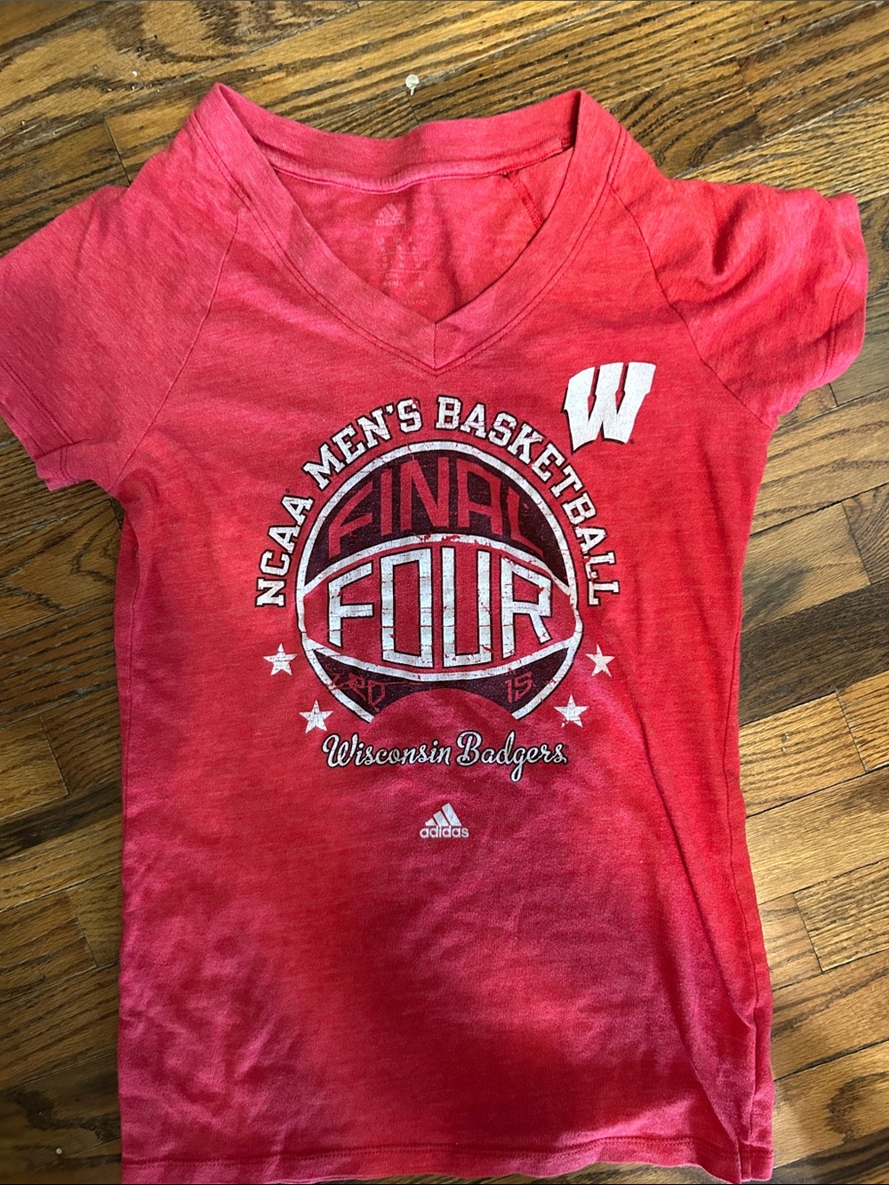 adidas Red Wisconsin Badgers Final Four Graphic Tee